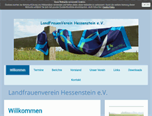 Tablet Screenshot of landfrauen-hessenstein.de